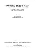 Modelling and control of electric power plants : proceedings of the IFAC workshop Como, Italy, 22-23 September 1983