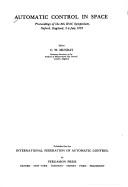 Automatic control in space : proceedings of the 8th IFAC Symposium, Oxford, England, 2-6 July 1979