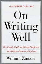 Cover of: On writing well: the classic guide to writing nonfiction