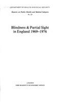 Blindness & partial sight in England, 1969-1976