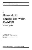 Homicide in England and Wales, 1967-1971