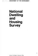 Cover of: National Dwelling and Housing Survey