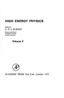 Cover of: High Energy Physics (Pure and applied physics)