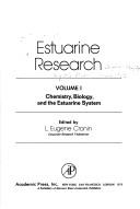 Estuarine research by International Estuarine Research Conference (2nd 1973 Myrtle Beach, S.C.)