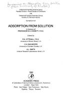 Symposium on adsorption from solution : in honour of Professor D.H. Everett, F.R.S.