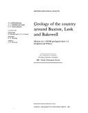 Geology of the country around Buxton, Leek and Bakewell : memoir for 1:50 000 geological sheet 111 (England and Wales)