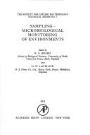 Sampling, microbiological monitoring of environments