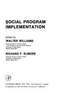 Cover of: Social program implementation