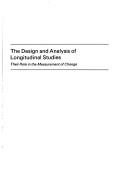 The Design and Analysis of Longitudinal Studies by Harvey Goldstein