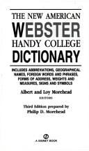 Cover of: New American Webster Handy College Dictionary by 