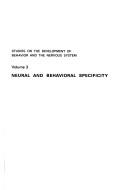 Cover of: Neural and behavioral specificity