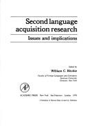 Cover of: Second language acquisition research: issues and implications