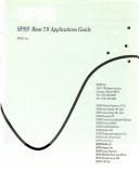 Cover of: SPSS Base 7.0 Applications Guide