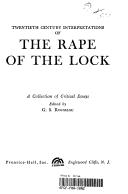 Twentieth century interpretations of 'The rape of the lock' : a collection of critical essays