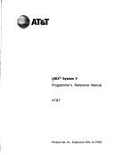 Unix System V, programmer's reference manual