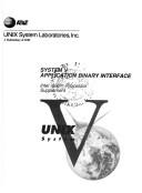 Cover of: Unix System V: Application Binary Interface : Intel I860 Processor Supplement