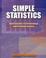 Cover of: Simple Statistics