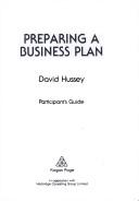 Preparing a business plan