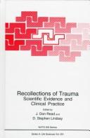 Cover of: Recollections of trauma: scientific evidence and clinical practice