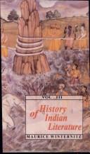 Cover of: A history of Indian literature by Winternitz, M.