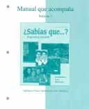 Cover of: Workbook/Lab Manual Volume 1 to accompany ¿Sabias que?