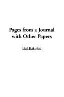 Cover of: Pages from a Journal With Other Papers