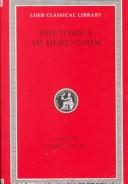Cover of: Ad C. Herennium de ratione dicendi (Rhetorica ad Herennium)