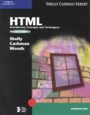 Cover of: HTML: Introductory Concepts and Techniques, Second Edition (Shelly Cashman)