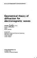 Geometrical theory of diffraction for electromagnetic waves