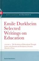 Emile Durkheim by Émile Durkheim