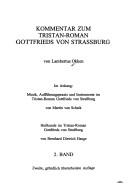 Kommentar zum Tristan-Roman Gottfrieds von Strassburg by Lambertus Okken