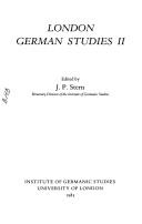 Cover of: London German Studies (Publications)