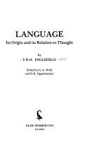 Language : its origin and its relation to thought