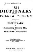 Cover of: Dictionary of the Vulgar Tongue
