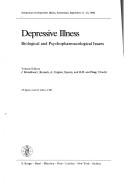 Depressive illness : biological and psychopharmacological issues : Symposium on Depressive Illness, Amsterdam, September 11-12, 1980