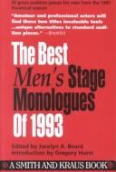 Cover of: The Best Men's Stage Monologues of 1993 (Best Men's Stage Monologues) by Jocelyn A. Beard