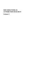 New directions in attribution research. Vol.2