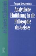 Cover of: Analytische Einfuhrung in Die Philosophie Des Geistes