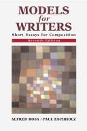 Cover of: Models for writers: short essays for composition