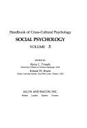 Cover of: Handbook of Cross-Cultural Psychology Volume 5: Social Psychology