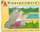 Cover of: A hippopotamusn't: And Other Animal Poems (Picture Puffins)