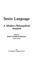 Cover of: Sexist language