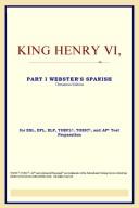 Cover of: King Henry VI, Part I (Webster