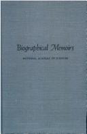 Cover of: Biographical Memoirs