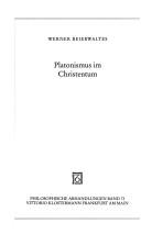 Cover of: Platonismus im Christentum.