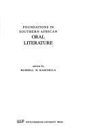 Cover of: Foundations in Southern African Oral Literature (African Studies Reprint)