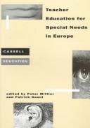 Cover of: Teacher education for special needs in Europe