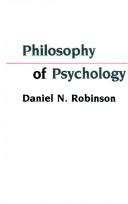 Cover of: Philosophy of psychology
