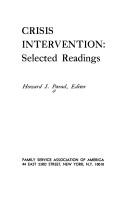 Crisis Intervention by Howard J. Parad