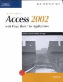 Cover of: New Perspectives on Microsoft Access 2002 with Visual Basic for Applications, Advanced (New Perspectives (Paperback Course Technology)) by Kris Oxford, Anthony Briggs